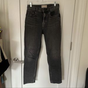 Everlane Original Cheeky Straight Jean sz 26 Ankle washed black